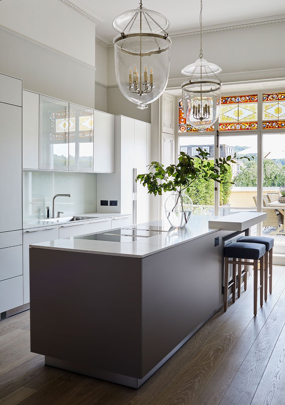 bulthaup b3 kitchen designed and fitted by Hobson’s Choice in a Regency Townhouse, Bath