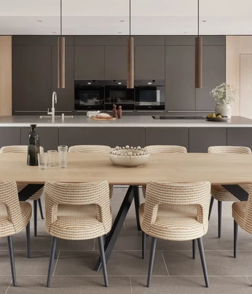 Anthracite & Steel Kitchen in Woodland Retreat