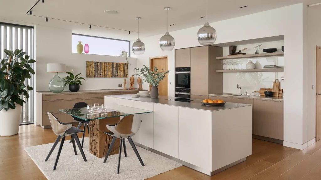 A bulthaup b3 kitchen designed for new build coastal home
