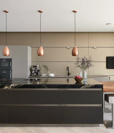 Ultra-Modern Kitchen at Sandbanks Waterfront Home