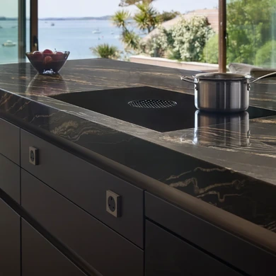 BORA cooktop with integrated downdraft extraction