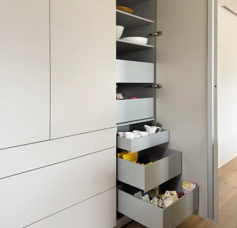 bulthaup Kitchen in a Red Brick House bulthaup kitchen storage
