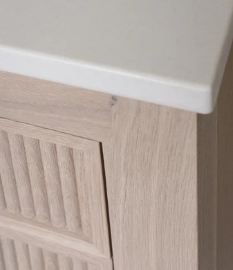 Brass and herringbone ensuite