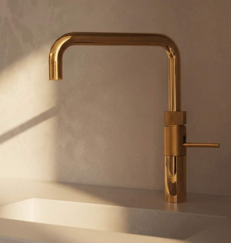 Quooker tap in gold