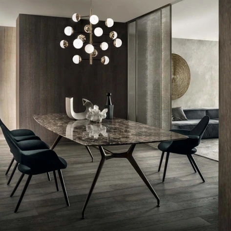 Rimadesio Manta dining table in a contemporary dining room