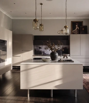 Monochrome Kitchen Masterpiece in a Georgian Home