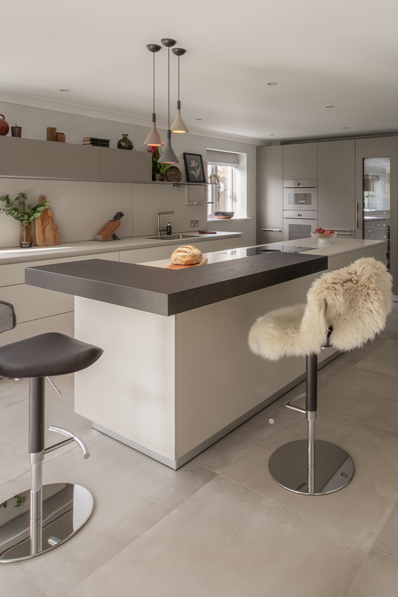 bulthaup b3 kitchen with a large island