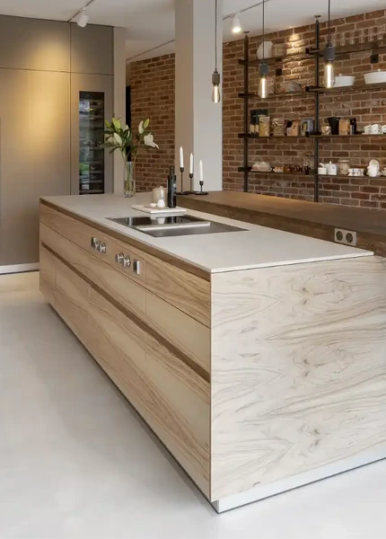 Contemporary bulthaup b3 kitchen displayed at a Hobson’s Choice design studio