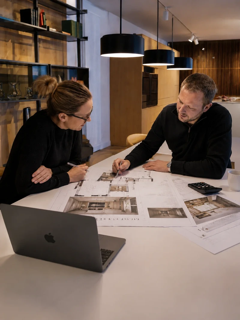 Designers considering design project