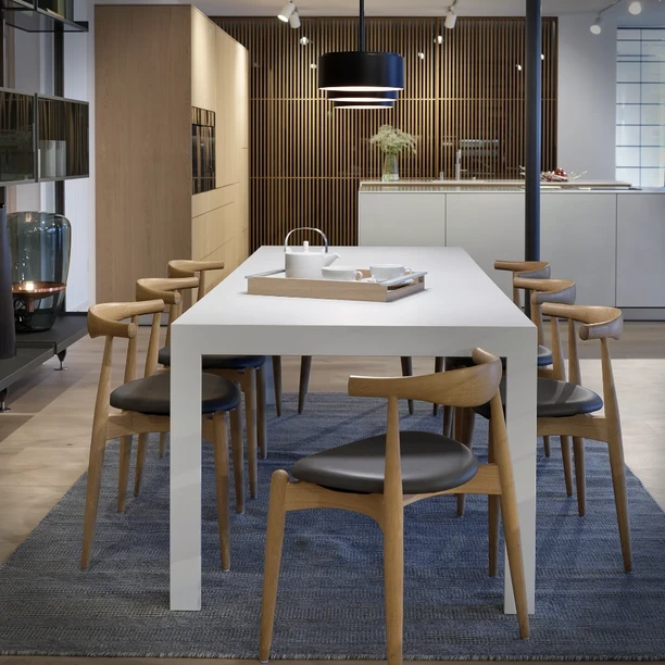 Carl Hansen & Søn Elbow Chairs displayed at the Hobson’s Choice Wiltshire studio
