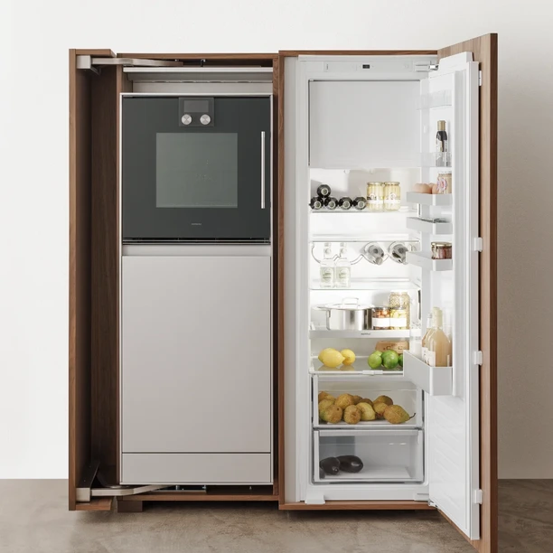 bulthaup b2 kitchen appliance cabinet