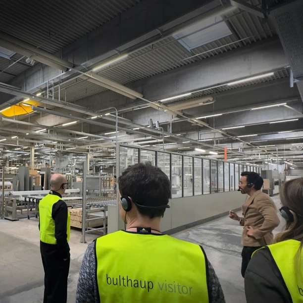 The bulthaup factory tour with a group of invited architects