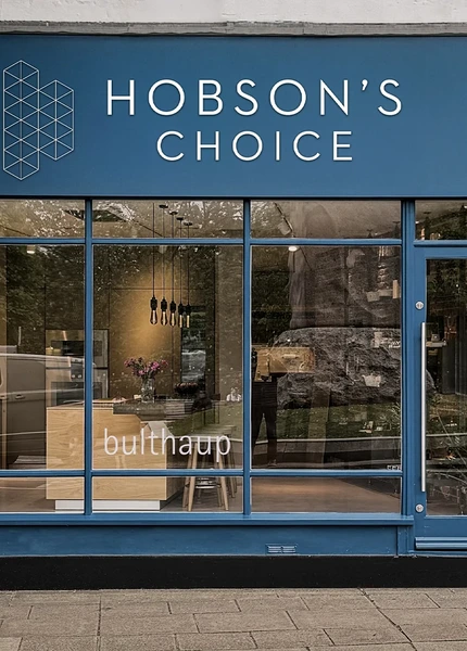 Outside Hobson's Choice, Winchester Design Studio