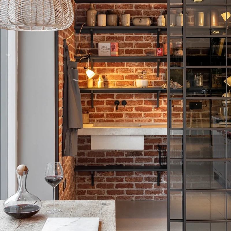 Kitchen Design Studio Larder With Sliding Doors