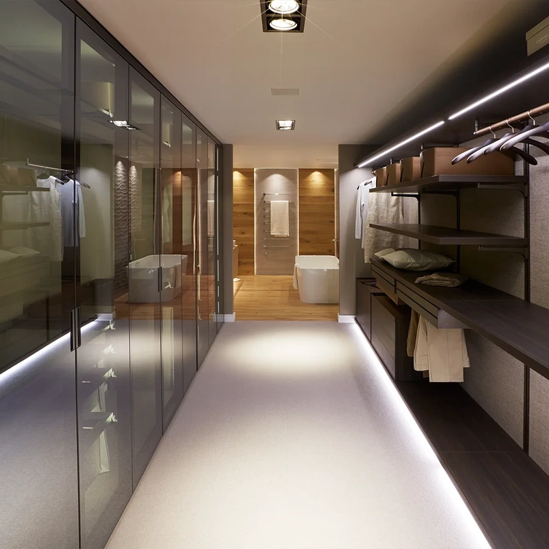 Rimadesio wardrobe and bedroom display at the Hobson’s Choice Wiltshire studio