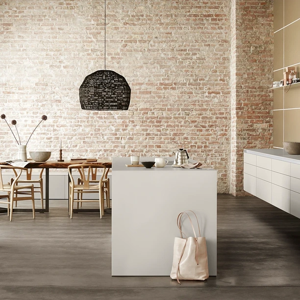 Bulthaup B 2 Kitchen Sand Beige Wall Panelling 2
