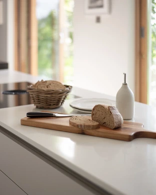 Narrow Kitchen Renovation With Garden Views 6