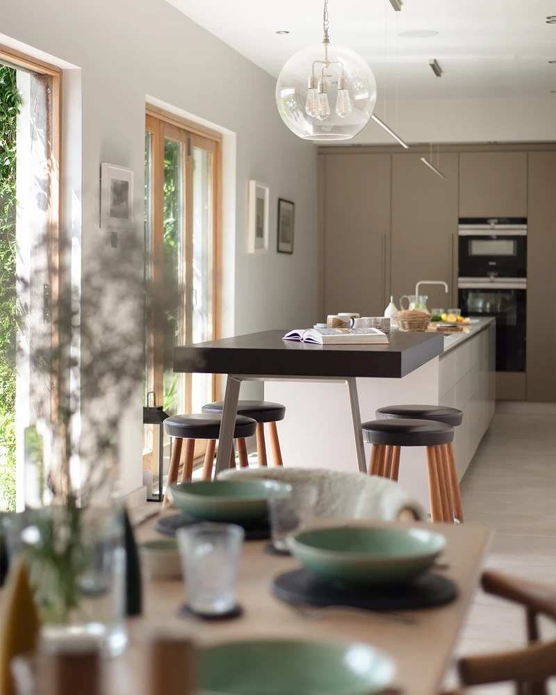 Narrow Kitchen Renovation With Garden Views 15