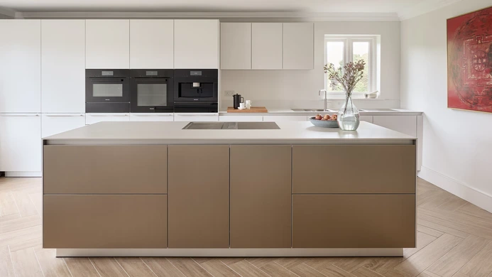 Luxury Kitchen In Sand Beige Gold 2