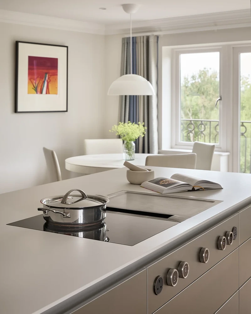Luxury Kitchen In Sand Beige Gold 14
