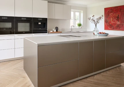 Luxury Kitchen In Sand Beige Gold 3