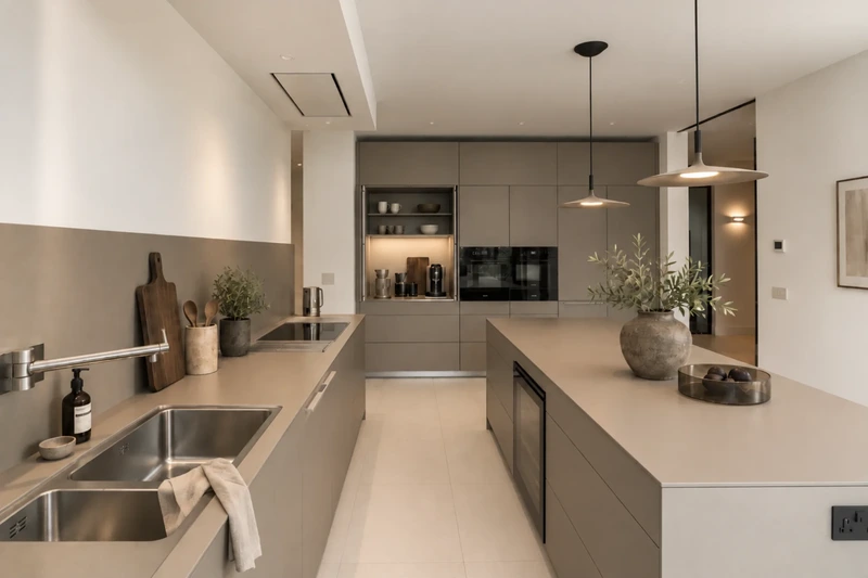 Bulthaup B 3 Flint Laminate Kitchen 1 Wide 2000 Px