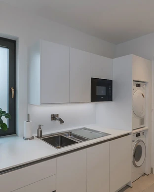Utility Room In New Build Aprartment