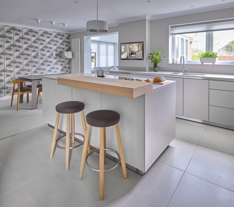 Bulthaup B 3 Gravel And Oak Kitchen Wide 4