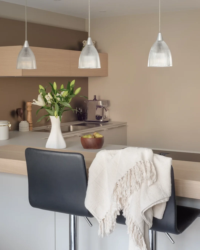 Sand Beige And Gravel Small Kitchen 6