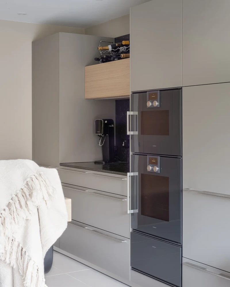 Sand Beige And Gravel Small Kitchen 7