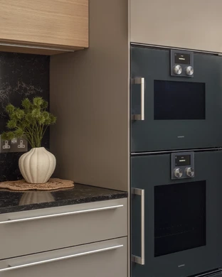 Sand Beige And Gravel Small Kitchen 12